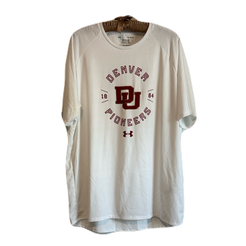 Game Day Crimson and White University of Denver Pioneers Athletic NCAA Tech Tee